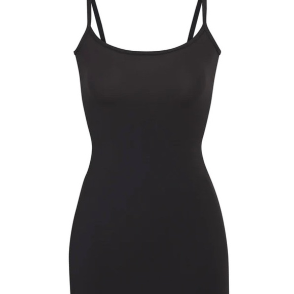 NWT SKIMS Fits Everybody Slip Dress - Onyx - Picture 4 of 4